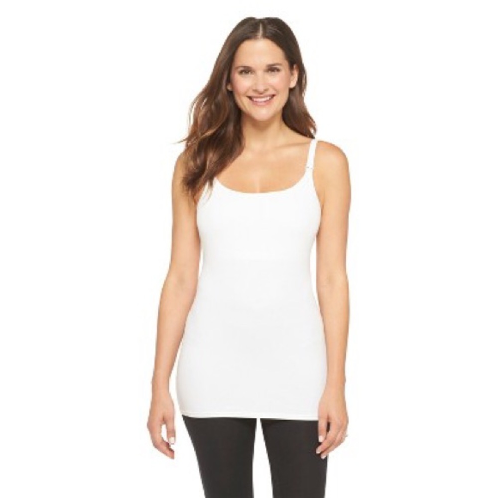 Women's Nursing Cotton Cami, XL, White